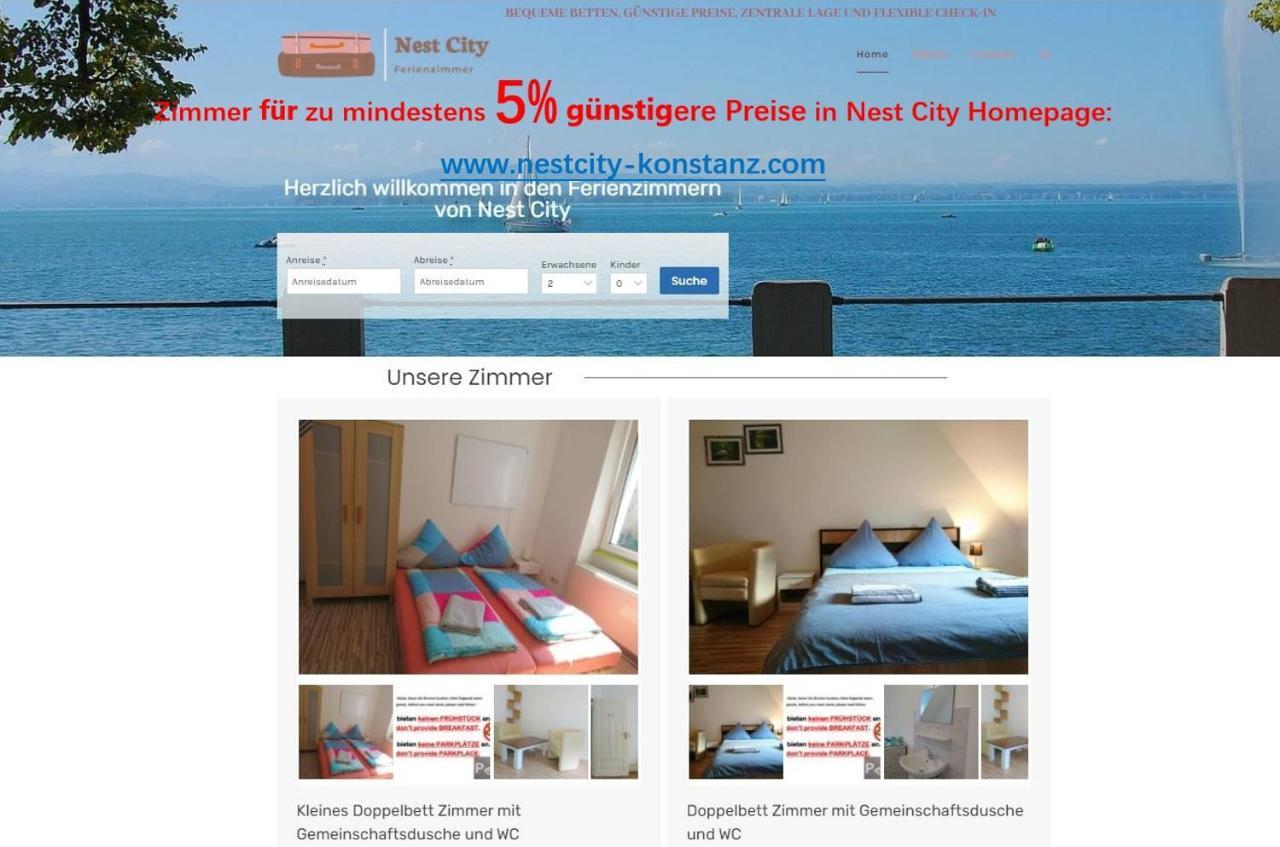 Nest City - Not A Hotel, Private Room With Shared Showers, No Parking, Breakfast, Or Kitchen, Towels Available For A Fee, Check-In 4 Pm To 11 Pm Konstanz Luaran gambar